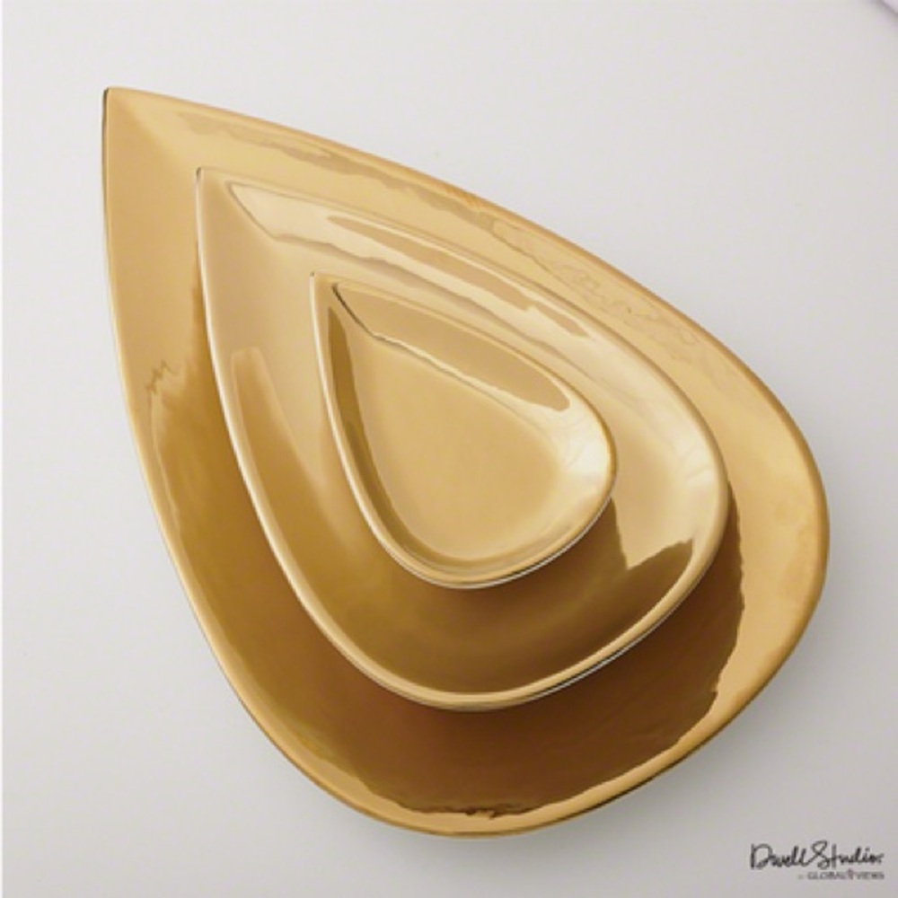 Global Views Dwell Studio Lucienne small gold catchall/jewelry dish